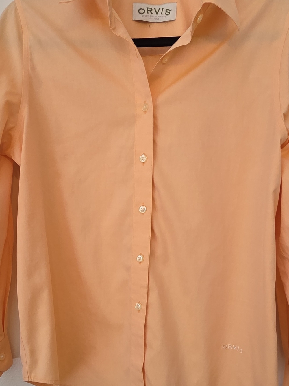 Orvis Women's Light Peach Button-Front Shirt 10P